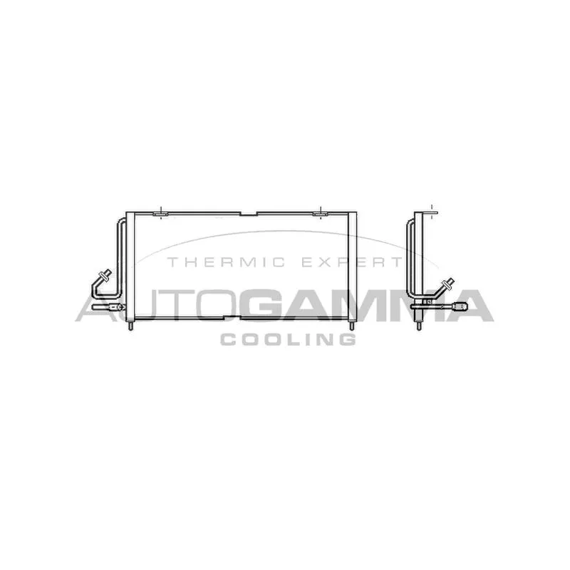 Condenseur, climatisation AUTOGAMMA 105710