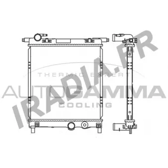 Radiateur, refroidissement du moteur AUTOGAMMA 107107