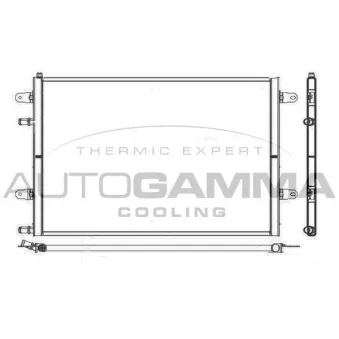 Radiateur, refroidissement du moteur AUTOGAMMA 107202