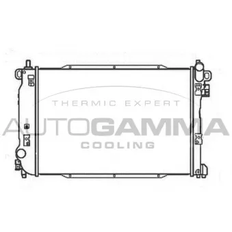 Radiateur, refroidissement du moteur AUTOGAMMA 107204