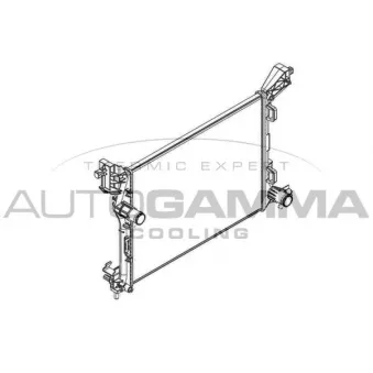 Radiateur, refroidissement du moteur AUTOGAMMA 107208