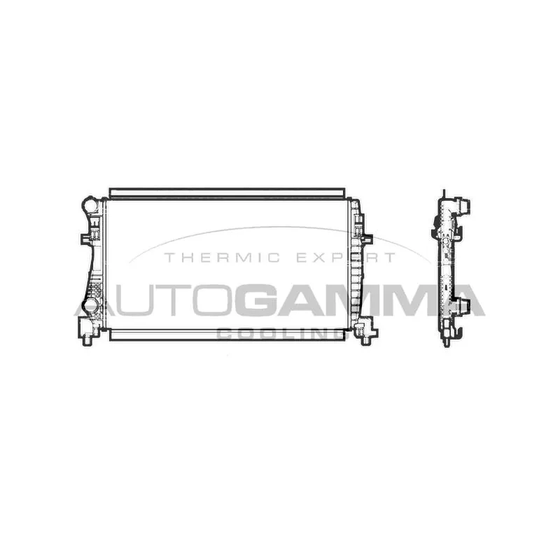 Radiateur, refroidissement du moteur AUTOGAMMA 107245