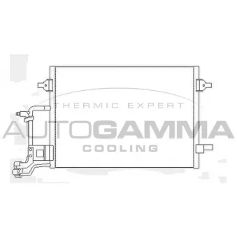 Condenseur, climatisation AUTOGAMMA 107315