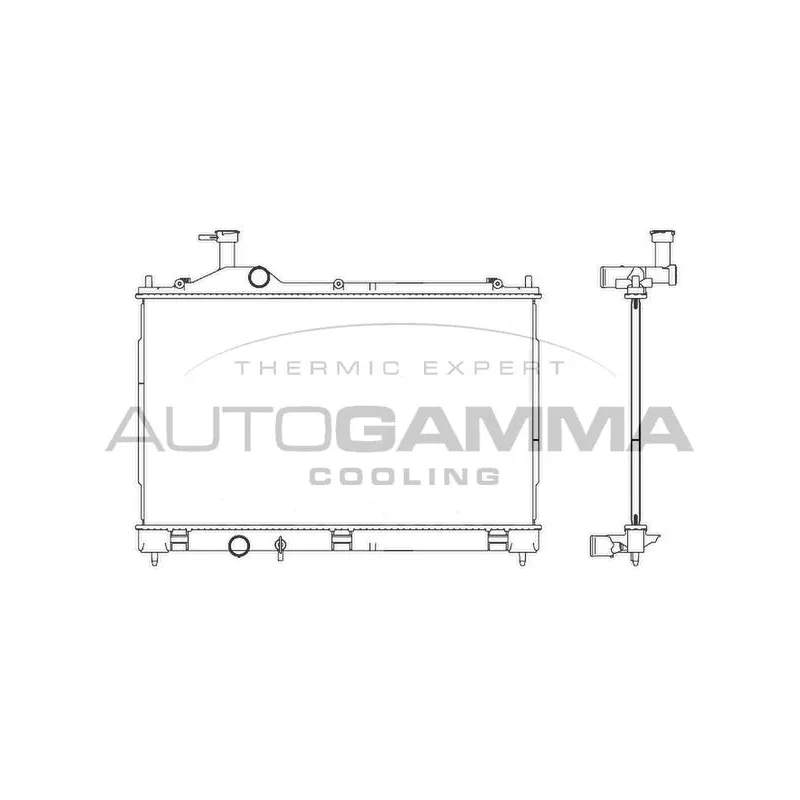 Radiateur, refroidissement du moteur AUTOGAMMA 107345