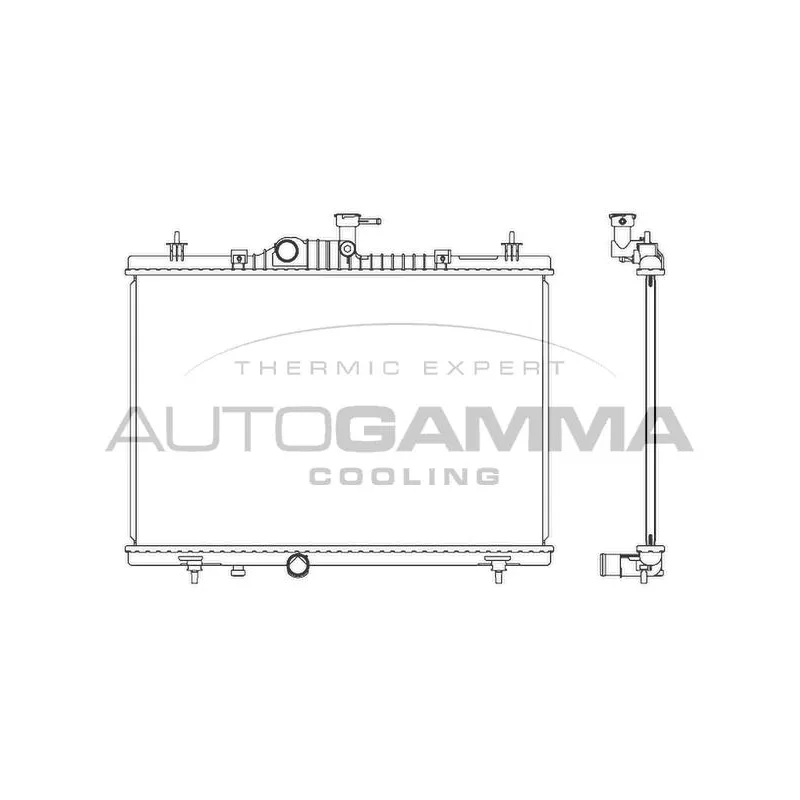 Radiateur, refroidissement du moteur AUTOGAMMA 107352