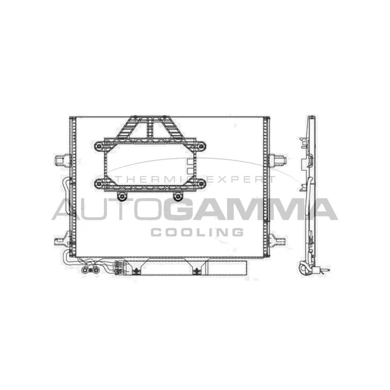 Condenseur, climatisation AUTOGAMMA 107356