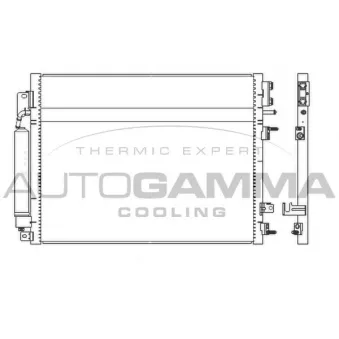 Condenseur, climatisation AUTOGAMMA 107357