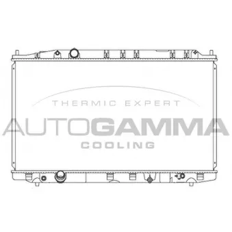 Radiateur, refroidissement du moteur AUTOGAMMA 107364