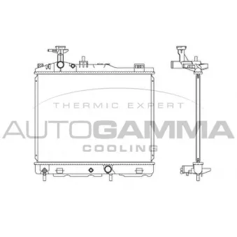 Radiateur, refroidissement du moteur AUTOGAMMA 107365