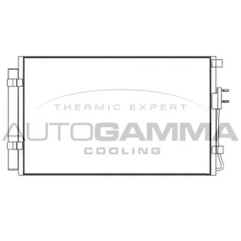 Condenseur, climatisation AUTOGAMMA 107386