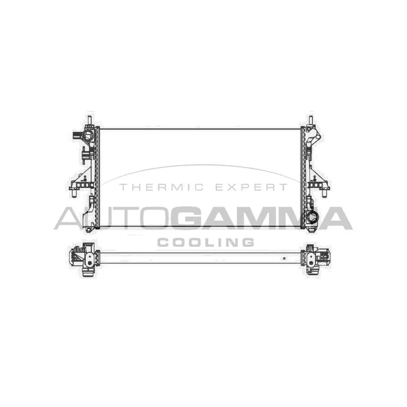 Radiateur, refroidissement du moteur AUTOGAMMA 107400