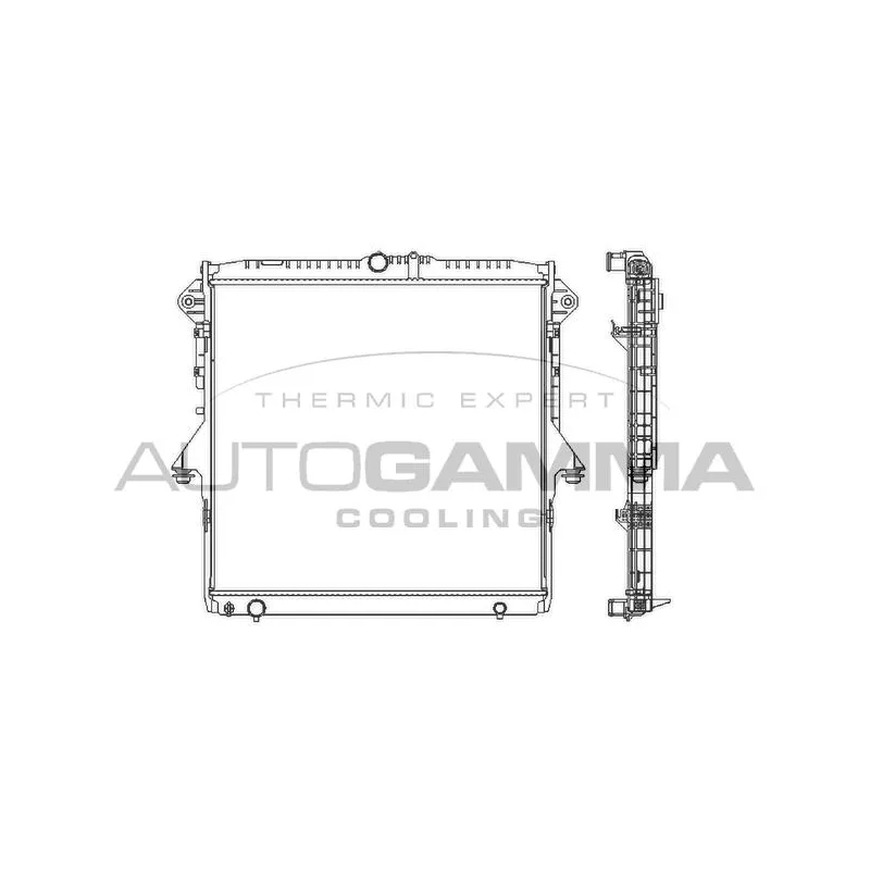 Radiateur, refroidissement du moteur AUTOGAMMA 107401