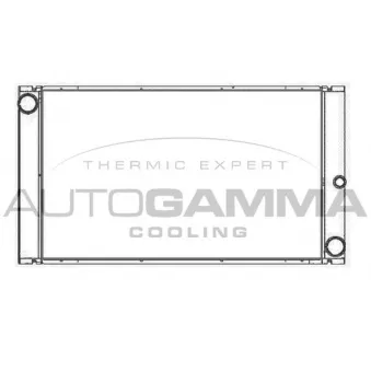 Radiateur, refroidissement du moteur AUTOGAMMA 107411