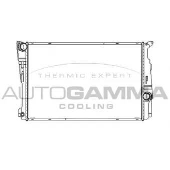 Radiateur, refroidissement du moteur AUTOGAMMA 107413