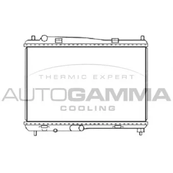 Radiateur, refroidissement du moteur AUTOGAMMA 107415