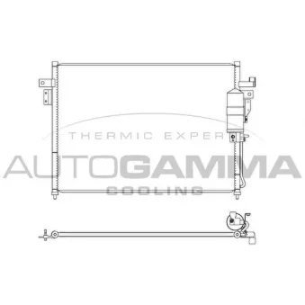 Condenseur, climatisation AUTOGAMMA 107441