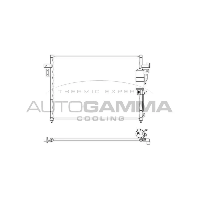 Condenseur, climatisation AUTOGAMMA 107441