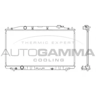 Radiateur, refroidissement du moteur AUTOGAMMA 107445