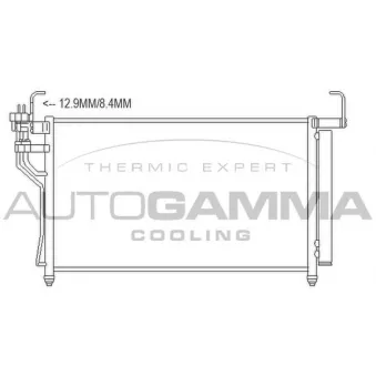 Condenseur, climatisation AUTOGAMMA 107455