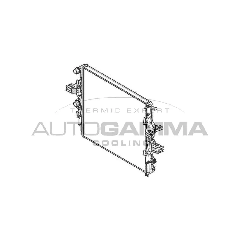 Radiateur, refroidissement du moteur AUTOGAMMA 107456