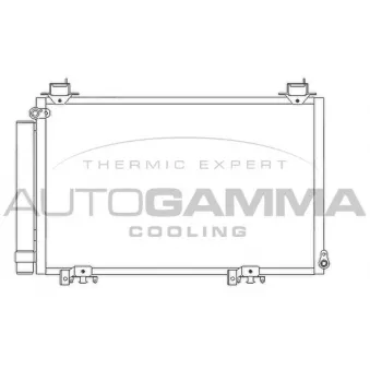 Condenseur, climatisation AUTOGAMMA 107459