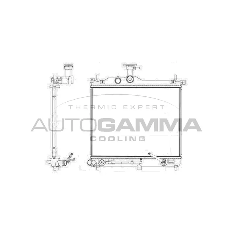 Radiateur, refroidissement du moteur AUTOGAMMA 107580