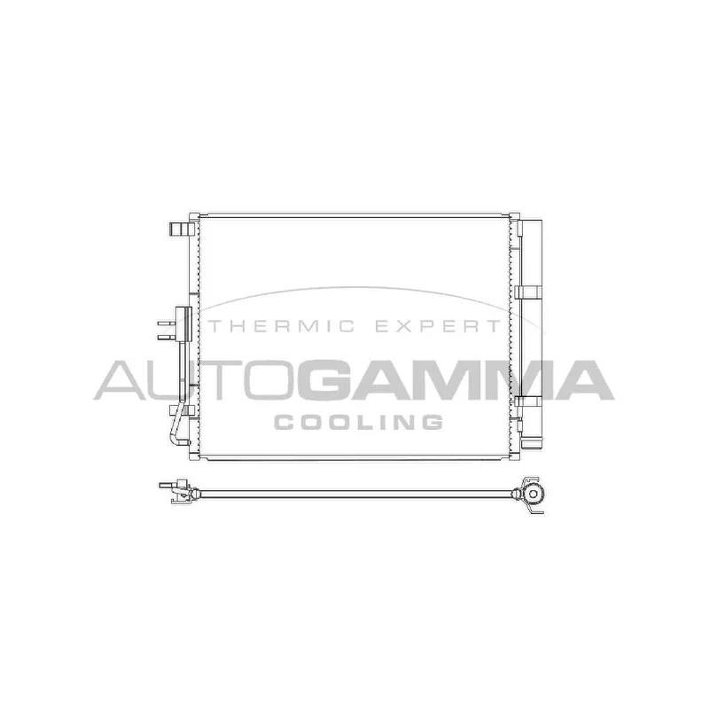 Condenseur, climatisation AUTOGAMMA 107642