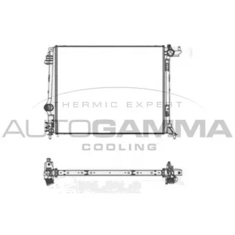 Radiateur, refroidissement du moteur AUTOGAMMA 107663