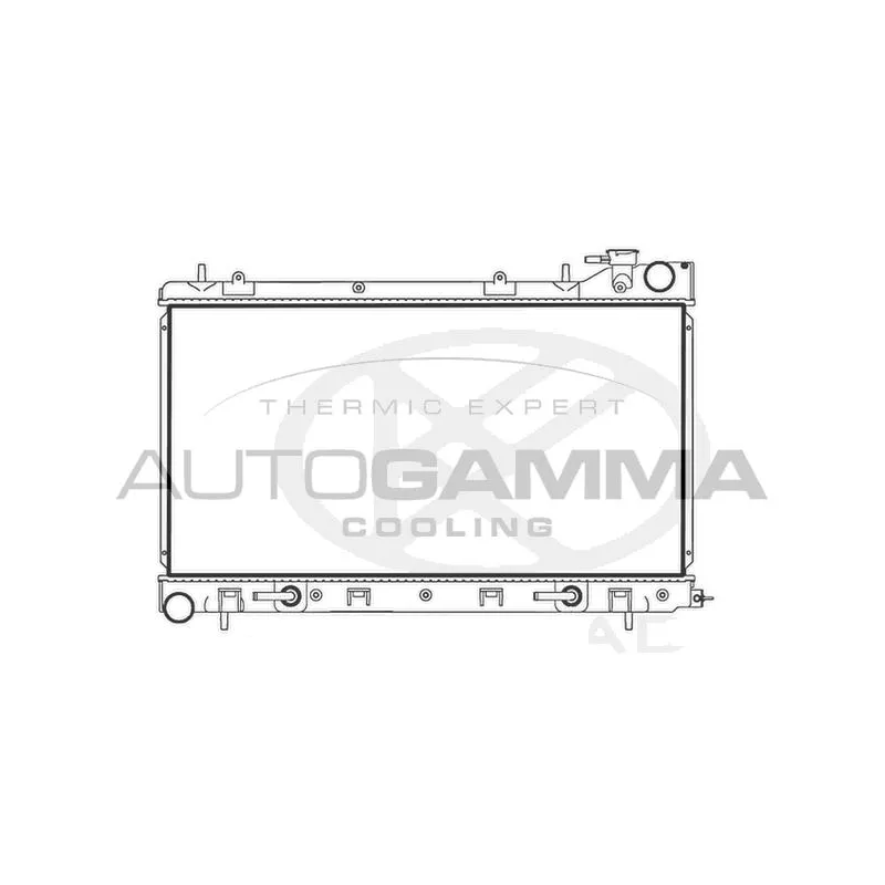 Radiateur, refroidissement du moteur AUTOGAMMA 107721