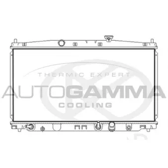 Radiateur, refroidissement du moteur AUTOGAMMA 107723