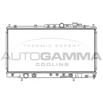 Radiateur, refroidissement du moteur AUTOGAMMA 107724