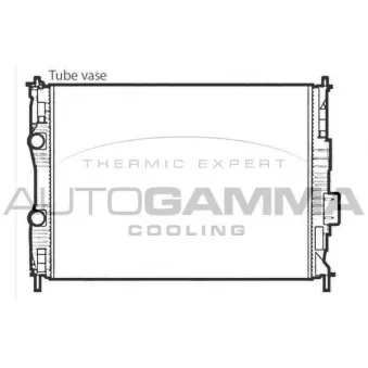 Radiateur, refroidissement du moteur AUTOGAMMA 107757