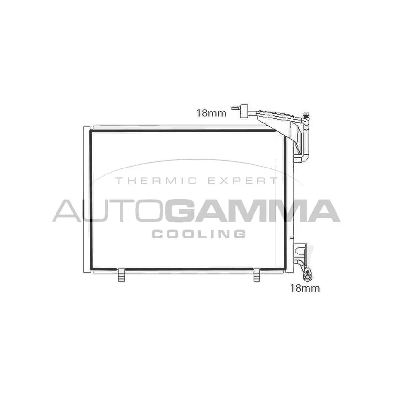 Condenseur, climatisation AUTOGAMMA 107775