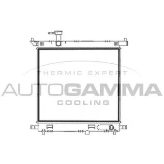 Radiateur, refroidissement du moteur AUTOGAMMA 107782