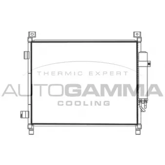 Condenseur, climatisation AUTOGAMMA 107785