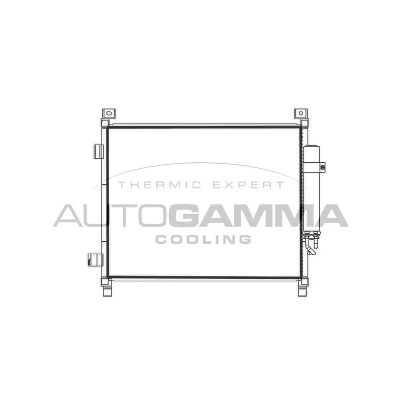 Condenseur, climatisation AUTOGAMMA 107785