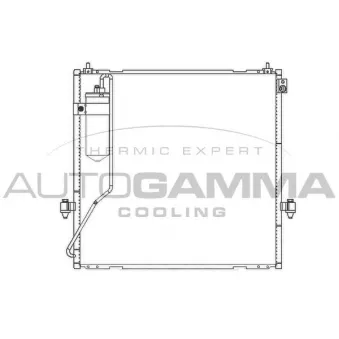 Condenseur, climatisation AUTOGAMMA 107786