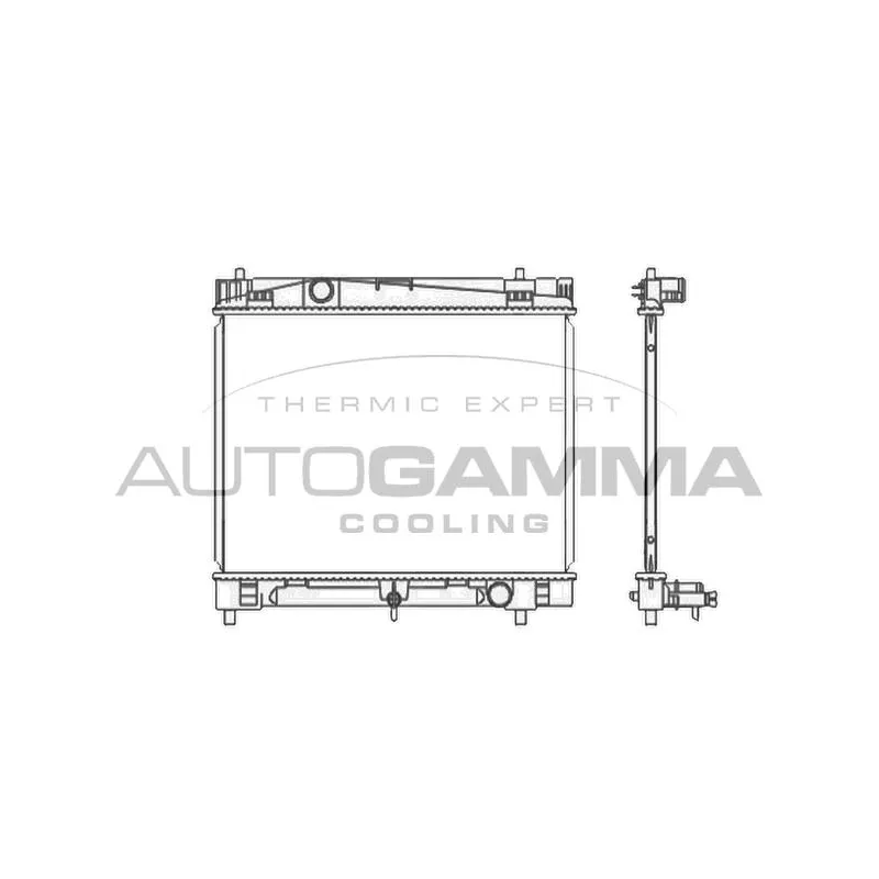 Radiateur, refroidissement du moteur AUTOGAMMA 107810