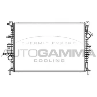 Radiateur, refroidissement du moteur AUTOGAMMA 107821