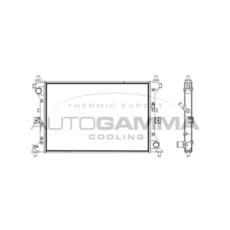 Radiateur, refroidissement du moteur AUTOGAMMA 107849