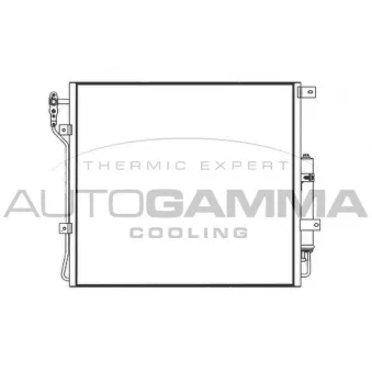 Condenseur, climatisation AUTOGAMMA 107877