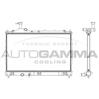 Radiateur, refroidissement du moteur AUTOGAMMA 107893