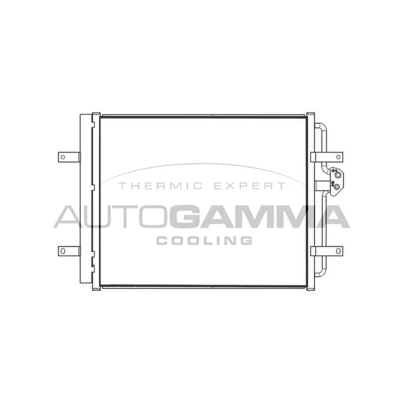 Condenseur, climatisation AUTOGAMMA 107899