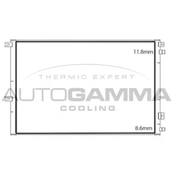 Condenseur, climatisation AUTOGAMMA 107906