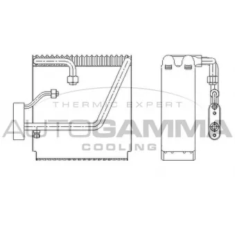 Évaporateur climatisation AUTOGAMMA 112120