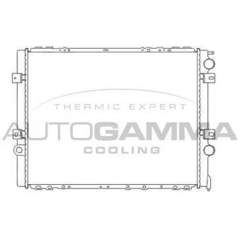 Radiateur, refroidissement du moteur AUTOGAMMA 403622