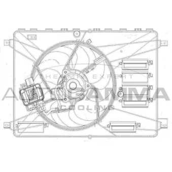 Ventilateur, refroidissement du moteur AUTOGAMMA GA200910