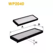 Filtre, air de l'habitacle WIX FILTERS WP2040 - Visuel 1