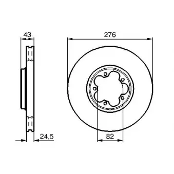 Jeu de 2 disques de frein avant BOSCH 0 986 479 B28