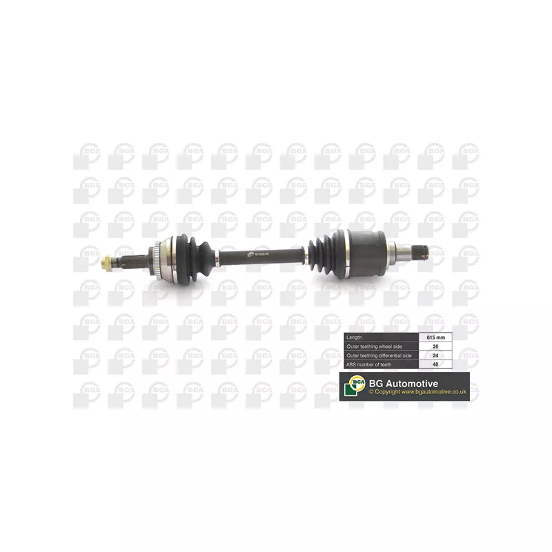 Arbre de transmission avant gauche BGA DS7608L